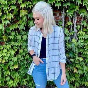 H&M Geometric Blouse Oversized